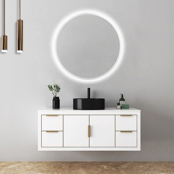 Espejo de baño FRANCIA con luz frontal de LEDIMEX